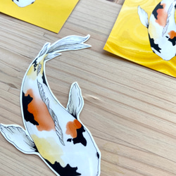 Koi Fish Sticker Set 鯉シールセット 2枚目の画像