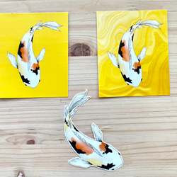 Koi Fish Sticker Set 鯉シールセット 1枚目の画像