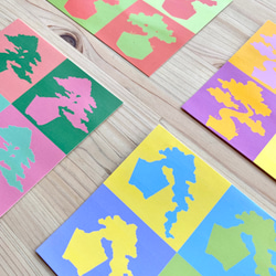 Large Colourful Bonsai Sticker Set カラフルな盆栽シールセット(大) 2枚目の画像