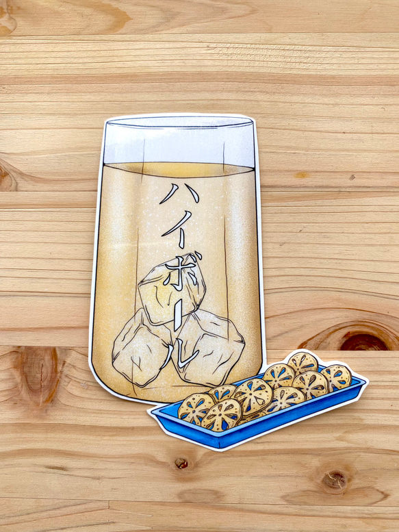 Drinking Snacks Sticker Set つまみシールセット 4枚目の画像