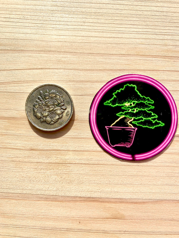 Neon Bonsai Sticker Set ネオン盆栽シールセット 3枚目の画像