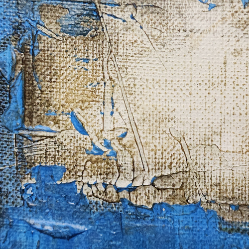 ひろ・あおき 作 「盤004 」 アクリル/キャンバス S3 27.3x27.3cm 抽象