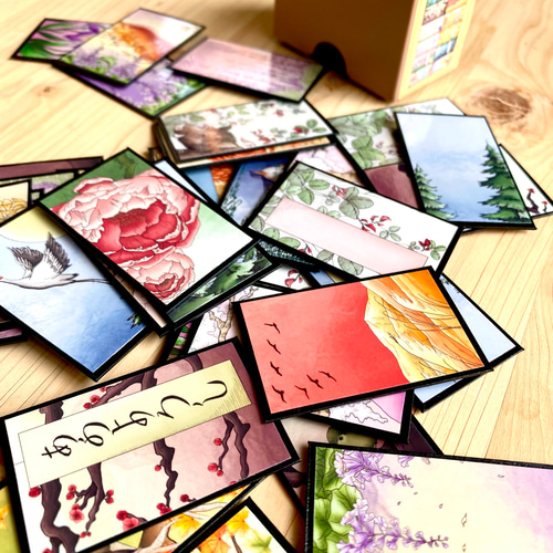 Hanafuda BonsaiGirl Design Cards (Rin set) 凜花札盆栽女子の