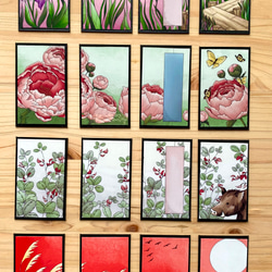 Hanafuda BonsaiGirl Design Cards (Rin set) 凜花札盆栽女子のデザインカードセッ 5枚目の画像