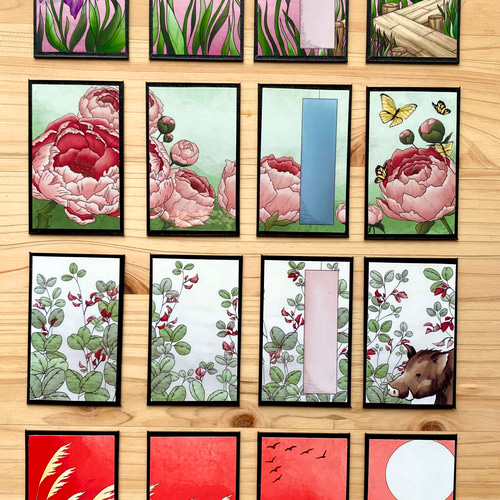 Hanafuda BonsaiGirl Design Cards (Rin set) 凜花札盆栽女子の