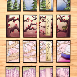 Hanafuda BonsaiGirl Design Cards (Rin set) 凜花札盆栽女子のデザインカードセッ 4枚目の画像