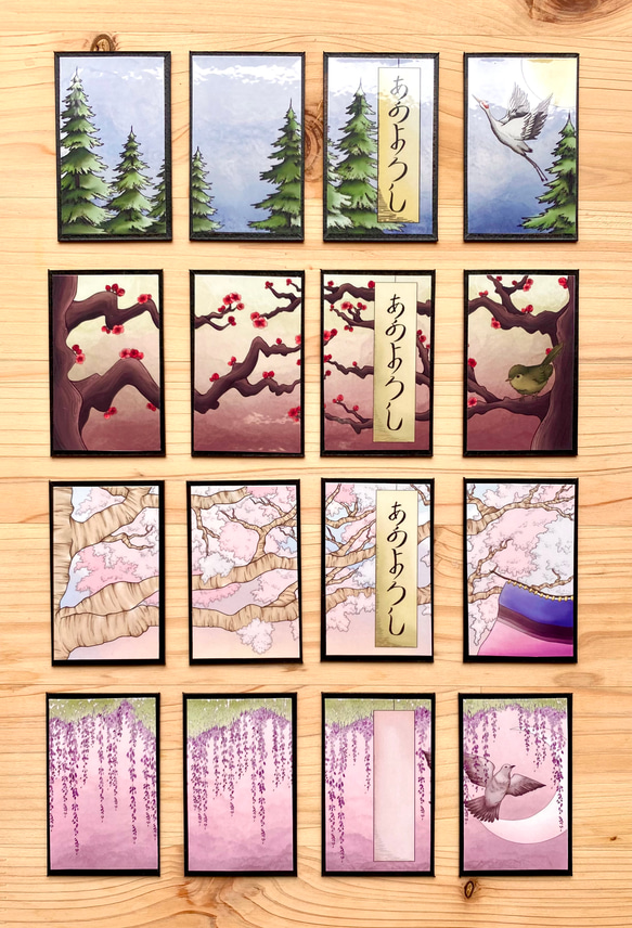 Hanafuda BonsaiGirl Design Cards (Rin set) 凜花札盆栽女子のデザインカードセッ 4枚目の画像