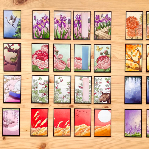 Hanafuda BonsaiGirl Design Cards (Rin set) 凜花札盆栽女子の