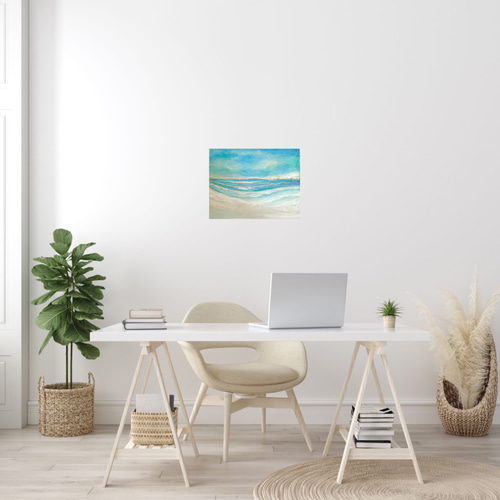 絵画 油絵 原画 抽象画 北欧 パステルカラー 春 アート