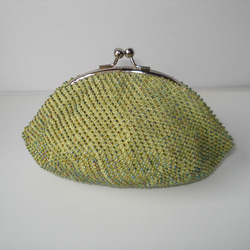 Beaded Purse --Fresh Green-- 1枚目の画像