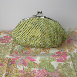 Beaded Purse --Fresh Green-- 2枚目の画像