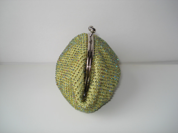 Beaded Purse --Fresh Green-- 3枚目の画像