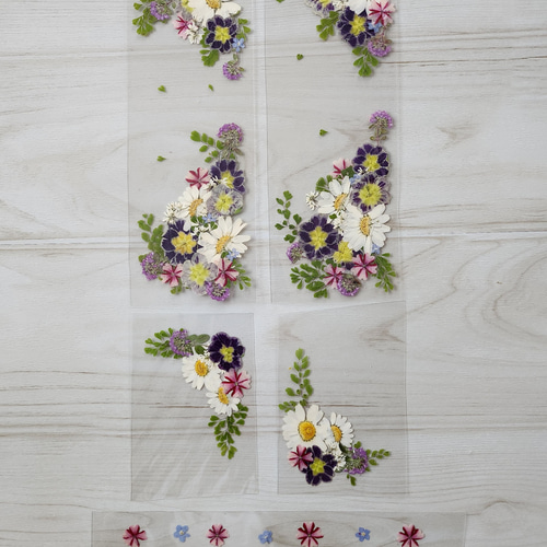 花のある暮らし。押し花ペーパータオルケース ティッシュペーパー