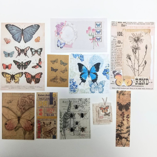 お値下げ❤1点のみ◇B6サイズ◇アンティーク風おすそ分けファイル④蝶