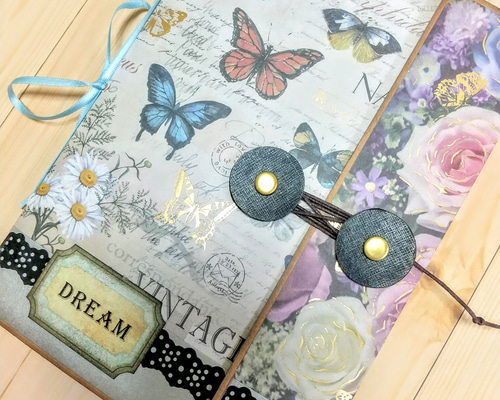 お値下げ❤1点のみ◇B6サイズ◇アンティーク風おすそ分けファイル④蝶