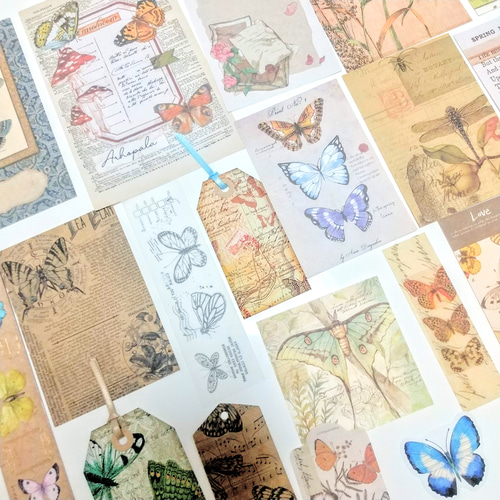 お値下げ❤1点のみ◇B6サイズ◇アンティーク風おすそ分けファイル④蝶