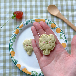 スマイル 四葉のクローバー クッキーカッター・クッキーカッターセット/幸運クッキー枠/フォーチュンクッキー作り 5枚目の画像