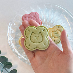 幸運 猫 クッキーカッター ・クッキーカッターセット/ 幸せな猫 クッキー枠 / 四葉のクローバー 5枚目の画像