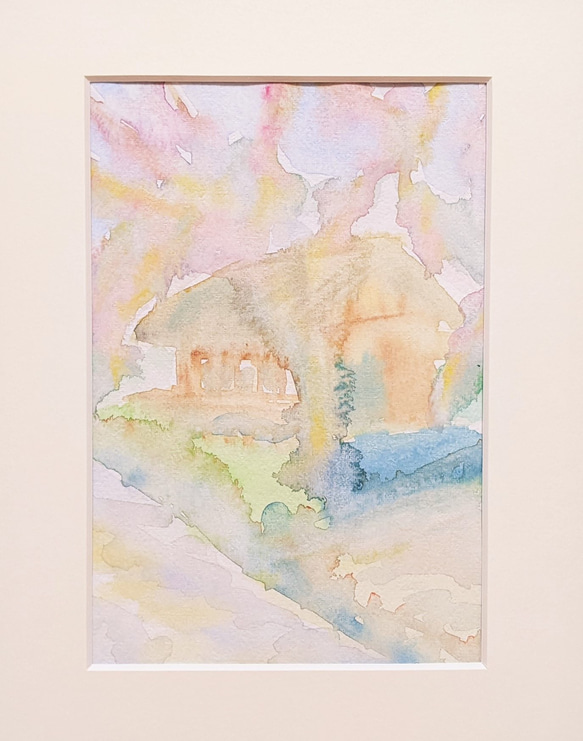 三渓園の春景C 水彩画原画 (SM) 絵画 yko 通販 15780910｜Creema