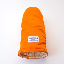 ゴルフ FW用ヘッドカバー "MA-1" ORANGE 送料無料 3枚目の画像