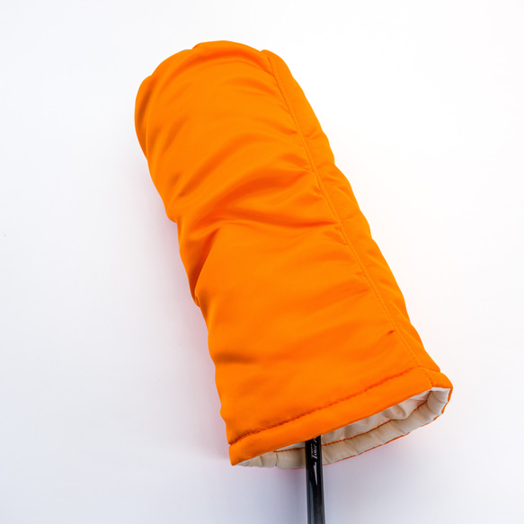 ゴルフ FW用ヘッドカバー "MA-1" ORANGE 送料無料 7枚目の画像