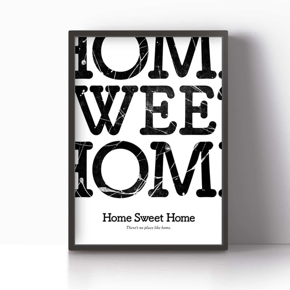 アートポスター/  home sweet home Ⅰ おしゃれインテリア・北欧、モノトーン好きの方に☆ 7枚目の画像