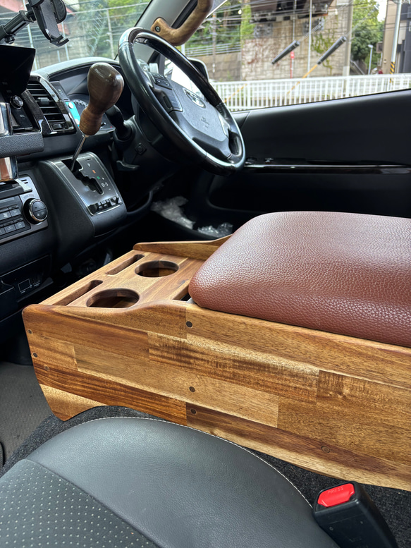 ハイエース200系 ナロー センターコンソールボックス wood その他家具