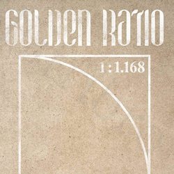 アートポスター/  Golden ratio No.2　おしゃれインテリア・北欧、モノトーン好きの方に☆ 3枚目の画像