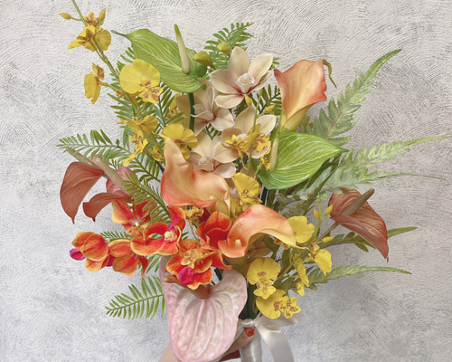 ブーケ【No.108】造花 アーティフィシャルフラワー ウェディングブーケ