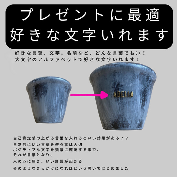 【ISHI】 オリジナルペイント鉢　サイズ１ 4枚目の画像