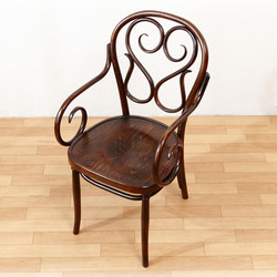 英国アンティーク調 チッペンデール リプロダクト マホガニー アーム