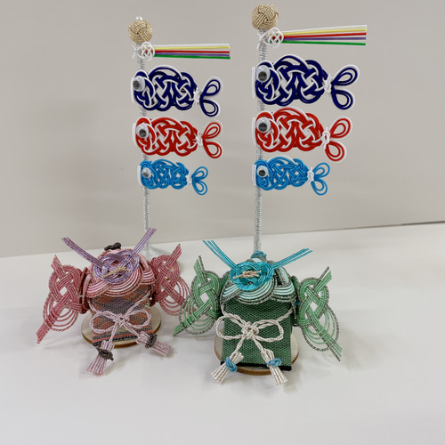 端午の節句☆水引「ミニミニこいのぼり」こどもの日 その他置物 みず 