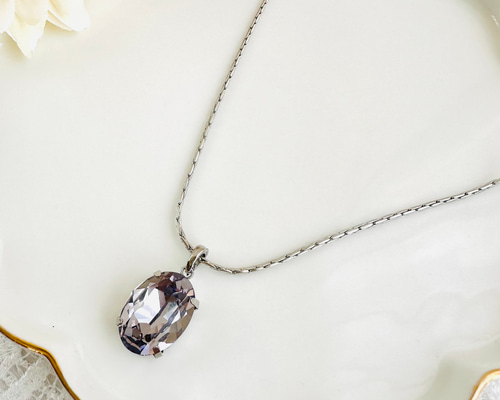金/白【MISSOMA】Savi オーバル ドロップ ペンダント ネックレス MISSOMA SAVI SCULPTURAL ドロップ ペンダント ネックレス