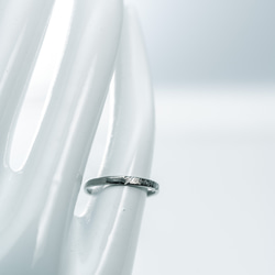 ≪新作»メル meru　チタンリング 重ね付け 細指輪 SkinnyRing　size約6号 4枚目の画像
