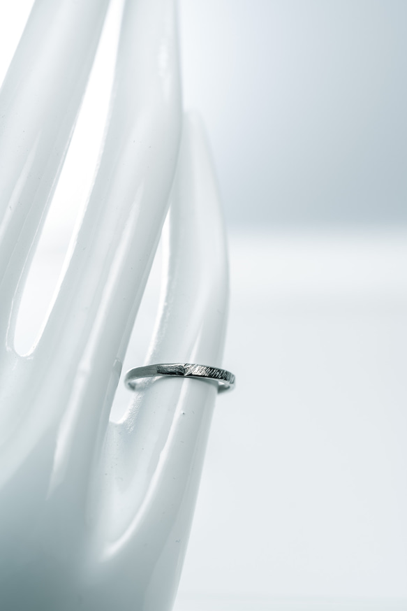 ≪新作»メル meru　チタンリング 重ね付け 細指輪 SkinnyRing　size約6号 4枚目の画像