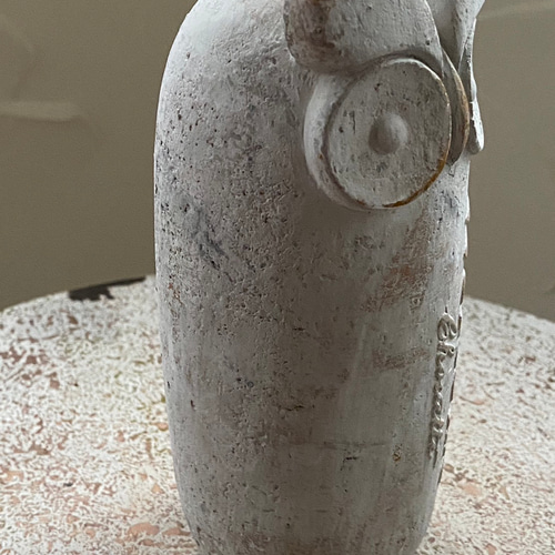 幸運の鳥 玄関 welcome 》トラヴァイエフクロウ アンティーク 置物