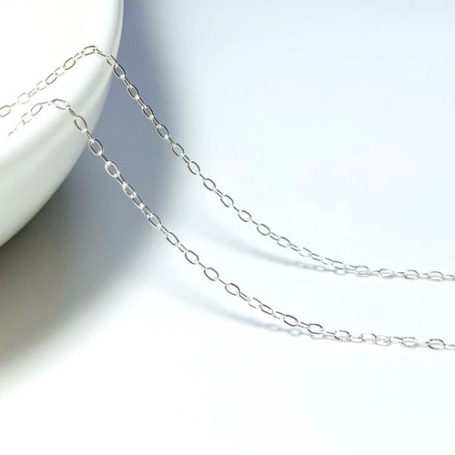 宅配便送料無料 14kgf スライドアジャスター付き ネックレス 平小豆