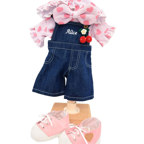 シェリーメイ 服 着せ替え コスチューム オーバーオールセット ハート