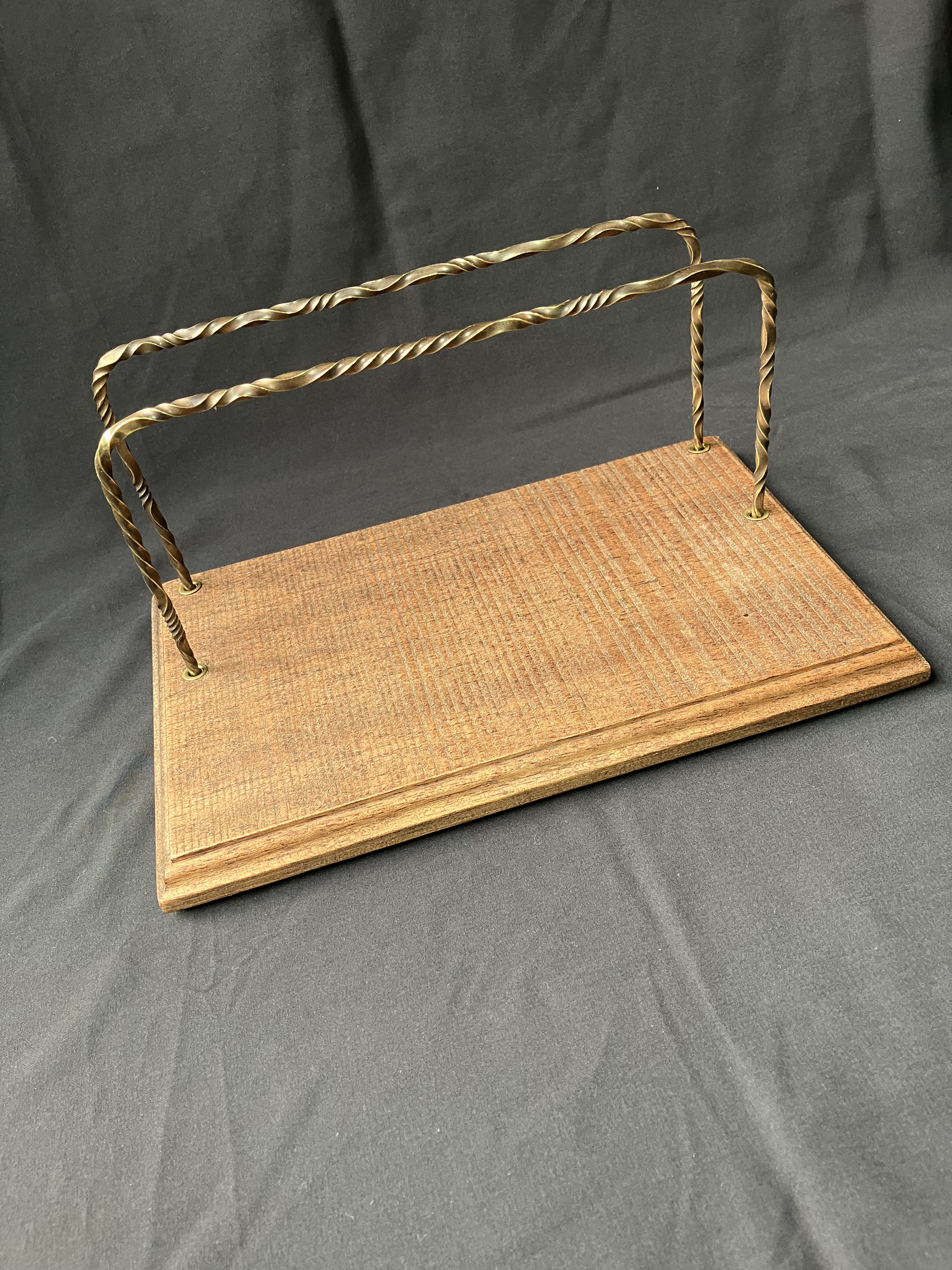 珈琲ドリッパースタンド　✨真鍮製✨(土台ラワン)