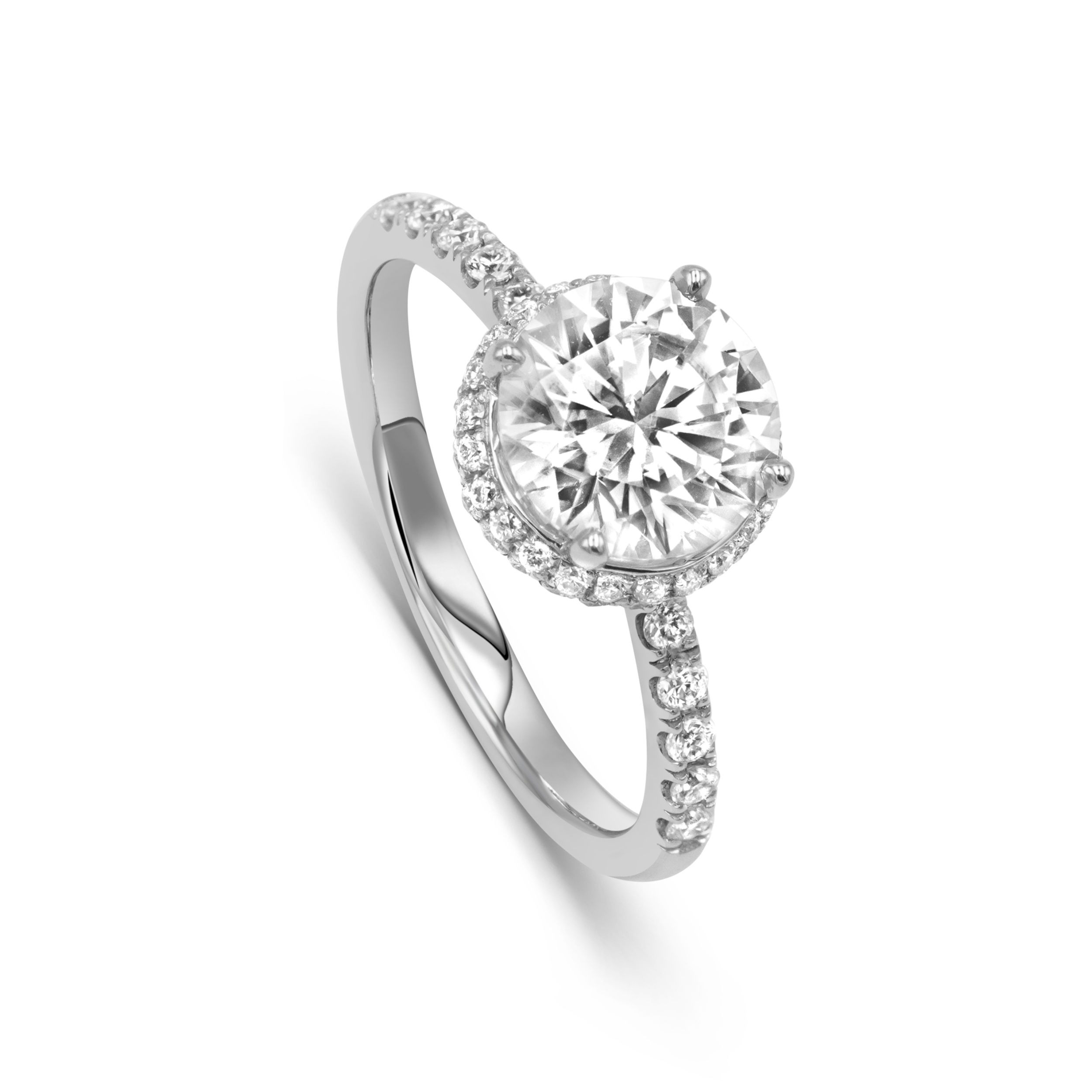 1.5ctダブルヘイローリング R189W327（4週間発送）