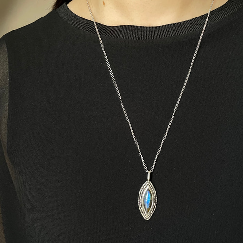 ゴルチエ　ラブラドライトペンダント ゴルチエ ラブラドライトペンダント ラブラドライト18KGPペンダント