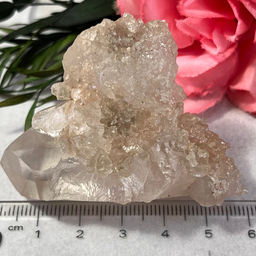 チャネリン.グ✨ ヒマラヤ マニカラン産 ピンク水晶 原石 ラフ