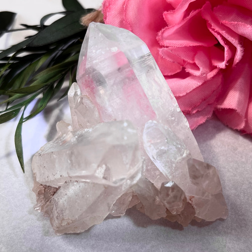 チャネリン.グ✨ ヒマラヤ マニカラン産 ピンク水晶 原石 ラフ チャネリン.グ✨ ヒマラヤ マニカラン産 ピンク水晶 原石 ラフ