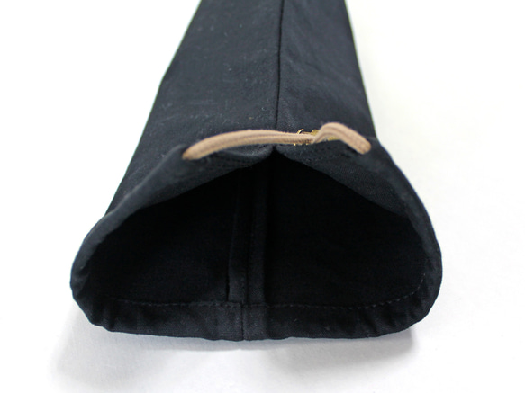 Kinchaku Outdoor ペグ用 コットンキャンバス ブラック [ ペグケース ペグ収納 細長 縦長 袋 ] 6枚目の画像