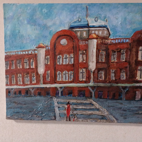 東京駅 油絵 F8 455×380 絵画 Hisako 通販 15782840|Creema 東京駅 油絵 F8 455×380 絵画 Hisako 通販 15782840|Creema