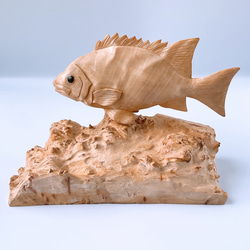 魚の置物　黒かれい彫刻 97679fb1cbe907dec29ad3434d8d6e