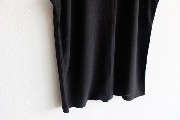 Rafuma 無袖內衣（黑色）[女式 3 種尺寸] 第5張的照片