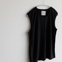 Rafuma 無袖內衣（黑色）[女式 3 種尺寸] 第3張的照片