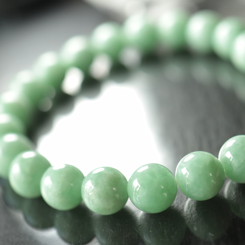 【美品】翡翠　ブレスレット　2点まとめ ☆プレミアムブレス☆…☆「翡」・「翠」の名に込められた意味・翡翠