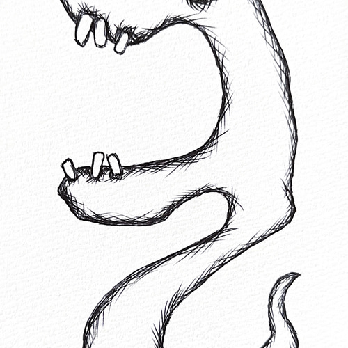 イラスト 蛇 原画 絵画 ibitsu-ka 通販 15783706｜Creema(クリーマ)